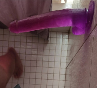 Purple Shower Toy in My Thicc Booty