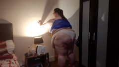 SSBBW does exercise routine