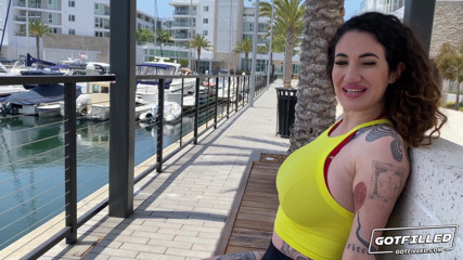 Gotfilled Filling up Arabelle Raphael's Ass