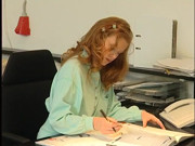 Interview with redhead secretary