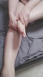 Step Sister Massages Her Beautiful Feet
