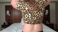 Leopard Top Hottie Drains Big Black Balls Starring Tonya Sinn