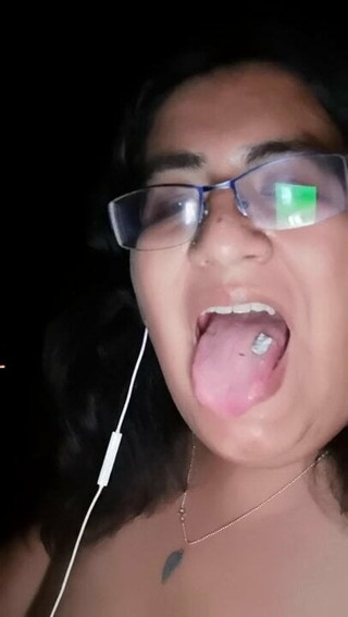 Filthy Sissy Vicky TS eating Ash from cigarette
