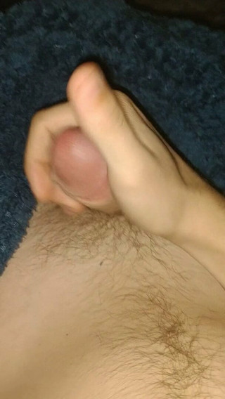 Stroking my thick monster to make it cum