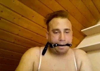Pretty bra and panties, Ball Gag, Nipple Clamps
