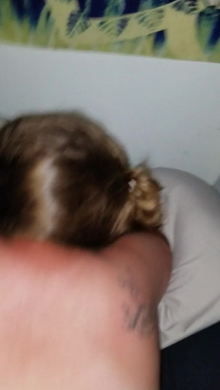 Fucking blonde woman doggystyle
