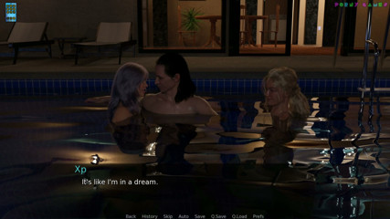 Paradise City by Twisted Arch – Poolside Threesome with My Wife and a Party Professional, Cum Swap Kiss 16