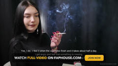 Young Brunette Smoker Interview - Calm Voice, Deep Inhales, Honest Addiction Talk