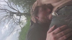 Blowjob by the River