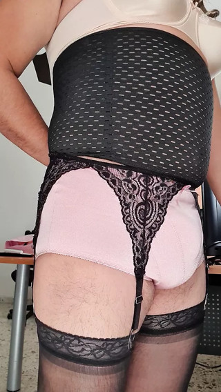 Happy Valentine&rsquo;s Day in full cut control panties, cumming so deliciously