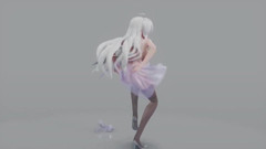 Mmd Brown Eyed Girls Sheer Dress See-through Heels Black Stockings