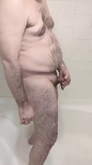 Big, Hairy Dude Jerking off