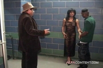 Black slut demolished by 2 black dick