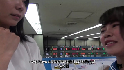 Japanese female employee tasked with breaking in a new lesbian