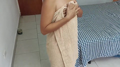 Towel Swapping and More Between Stepbrother and Stepsister. Spanish Porn.