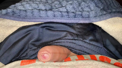 play and jerk my small foreskin cock until it cum