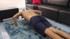 I Was Exercising and My Latina Stepsister Sucked My Cock and I Thrust My Cock Into Her Vagina