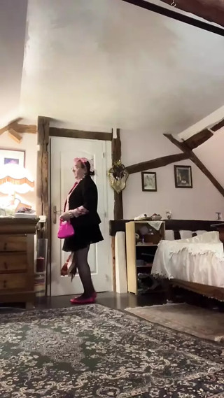 Dressed with a little pleated skirt and a weighted blouse