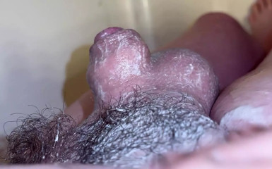 My tiny cock in the shower