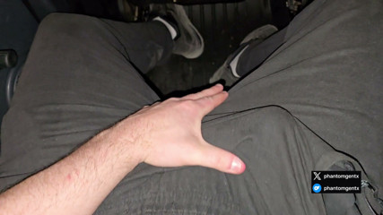 Didn't make it home - Hot guy next door cums fat at the service station