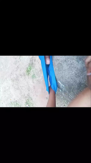 Jerking off a Thick Cum Outside in a Park.