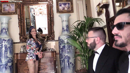 Lustful Leo Grin and Joe Gillis tandem fucking a waiter