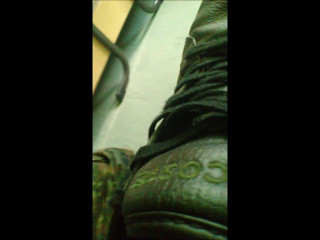 wank with a friend's used socks and sneakers