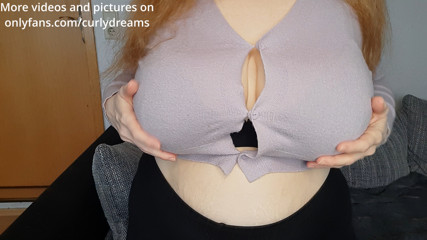 Curly_Dreams squirt on my big boobs