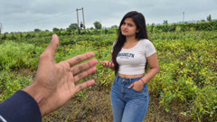 Komal was with the teacher for the exam but her mood changed.