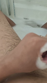 Jerking Off in the Tub and Washing Up Clean
