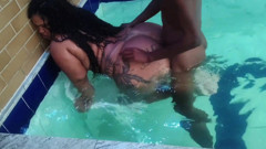 Me in the Condominium Pool