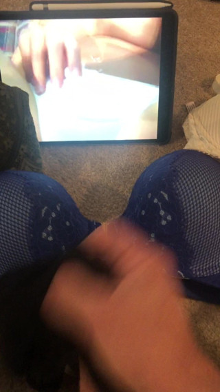 Stoking wifes bras and panties to joi porn cumshot