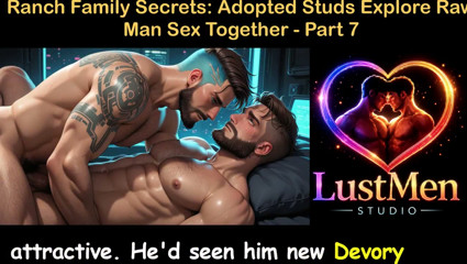 English Audio Gay Sex Story - Ranch Secrets Adopted Studs Explore Raw Man Sex Together - Part 7