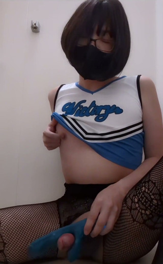 Watch This Pathetic, Masochistic Virgin as He Writhes Around, Spouting Dirty Talk, Touching His Own Nipples