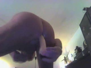 With dildo
