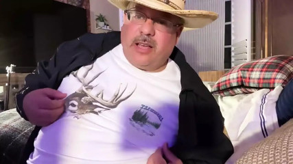 Texas Mustache Step-daddy with Huge Feet Has Ass Orgasm and Leaks Into My Daddy Hole