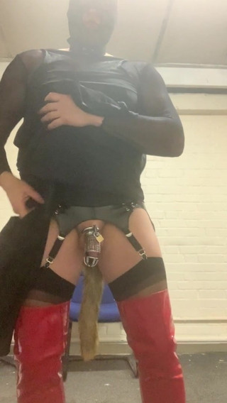Caged and foxy tail