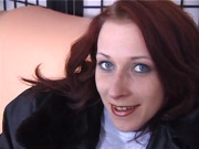 Redhead chick gets doggystyled at the casting in POV