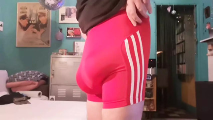 Freeballing in Adidas Tight Short