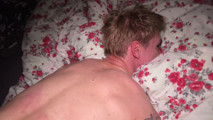 Two Guys and a Daddy with a Big Dick Fucked Hard Twink's Tight Asshole and Cum