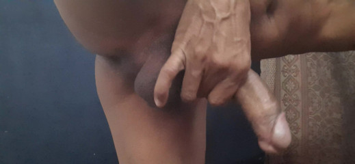 Cock Handjob Big Black Indian Man Fuck Close up