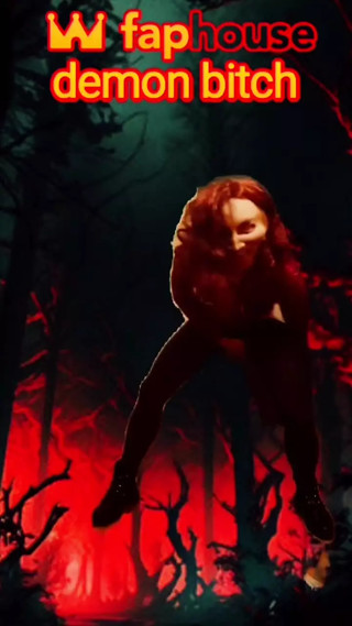 Hot Horny Demon Bitch Warms up with a Sexy Dance