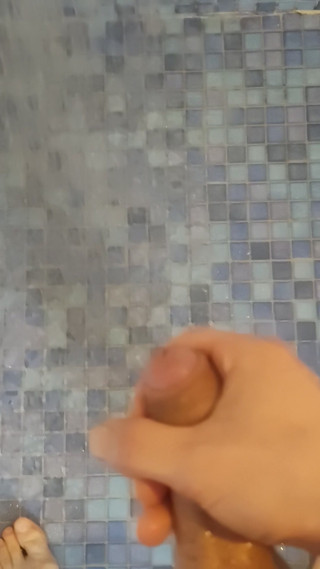 Masturbation in the shower without cumming.