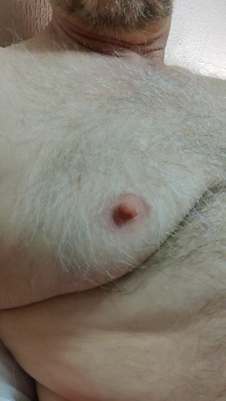 Hairy boob play