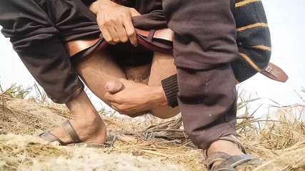 desi village jerking cock in outdoor