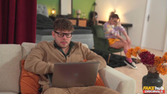 Fakehub Originals - Kinky Roomate Karina King Grinds up on Dic