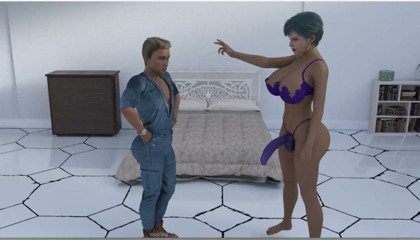 Futa Groves - Gameplay - Roleplay - Sissy Spanked, Throat Fuck and Drinking Cum of Futas
