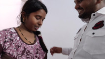 Her stepbrother was masturbating, Bhabhi saw the boy and Bhabhi was shaking her stepbrother's penis with pleasure.