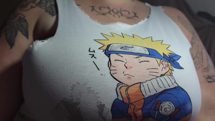 Cutting My Shirt so It Can Fit Them Better (sfw)