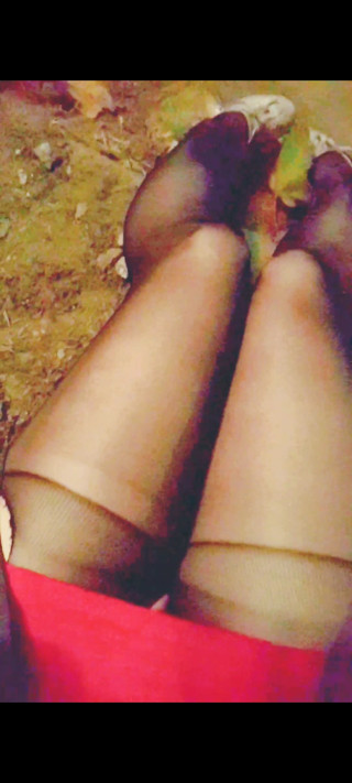Second visiting to my campus! Hot college slut in bottom-opened black stockings goes to school, takes off panties and exposes.